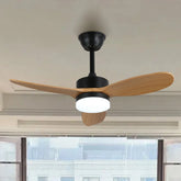 Alva Ventilador de Techo de Madera Maciza con Luz LED Silencioso de 36 Pulgadas