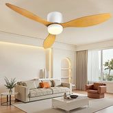Borea Ventilador de Techo Blanco de 42 Pulgadas con Luz LED y Mando a Distancia