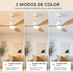Brisa Ventilador de techo con luz LED