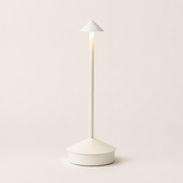 Cima - Lámpara de Mesa Inalámbrica Recargable - Luz Cálida Regulable y Brillo Ambiental 360° blanco