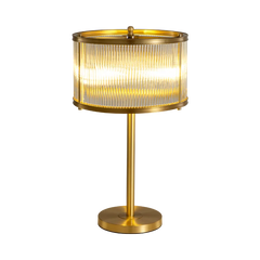 BravaLuz lámpara de mesa dorada E27 LED 3500K