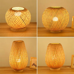 BrumaBambú lámpara de mesa moderna E27 3500K (1000 lm)