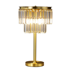 Aurelia Cuarzo lámpara de mesa moderna dorada LED