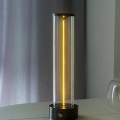 NébulaVela lámpara mesita de noche sin cable LED táctil con carga Type-C