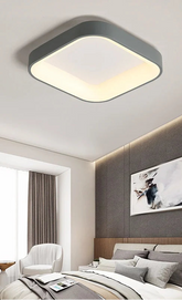 Kubo Lámpara de Techo LED Moderna Cuadrada de Montaje en Superficie para Salón y Pasillo