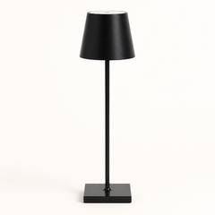 Lámpara de mesa inalámbrica recargable negro