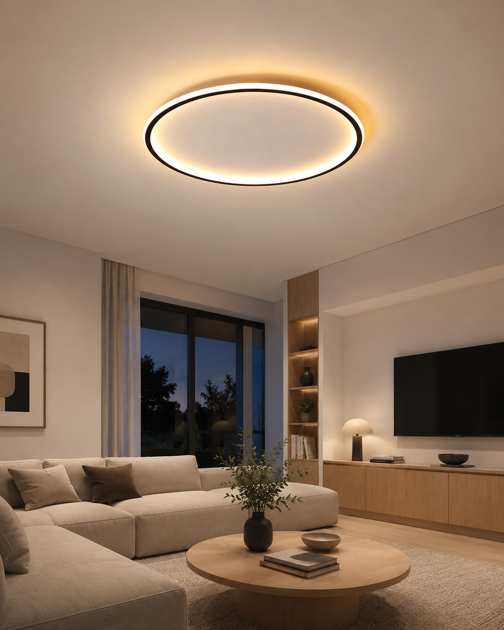 Orla – Lámpara de Techo LED Circular Ultrafina Moderna estilo de vida 3