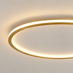 Orla – Lámpara de Techo LED Circular Ultrafina Moderna oro close
