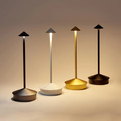 Lámpara de Mesa Inalámbrica - Iluminación de 360°, Luz Cálida Ajustable