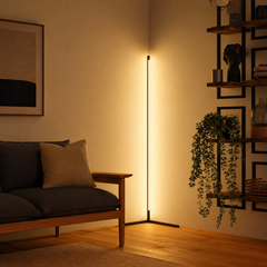 Trazo Lámpara de pie moderna LED de esquina, minimalista con mando a distancia 2