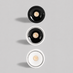 Vesta - Foco Downlight de Superficie LED Orientable de Aluminio para Techo blanco front1