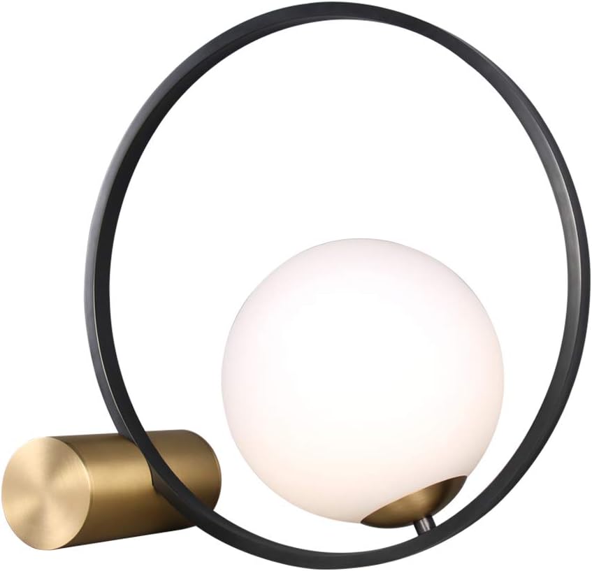 Circula Luma – Lámpara de Mesa Minimalista con Cristal Nórdico