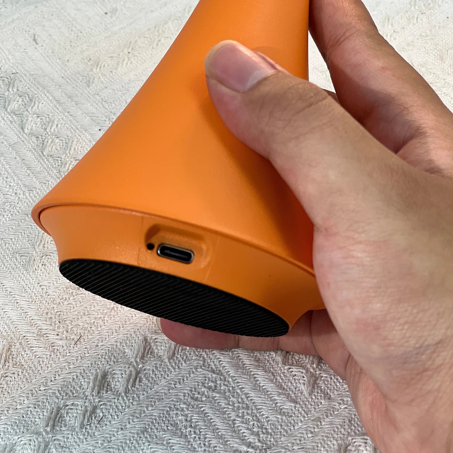 AuraSenda lámpara de mesita de noche sin cable LED regulable con carga Type-C