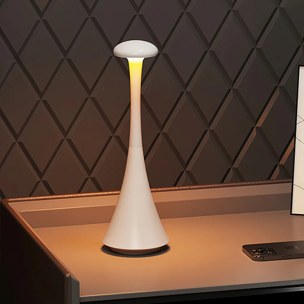 AuraSenda lámpara de mesita de noche sin cable LED regulable con carga Type-C