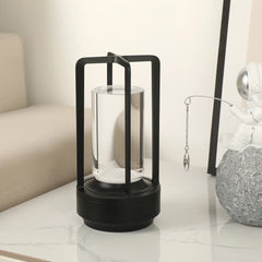 BrisaLuxe lámpara de mesa sin cable USB LED regulable