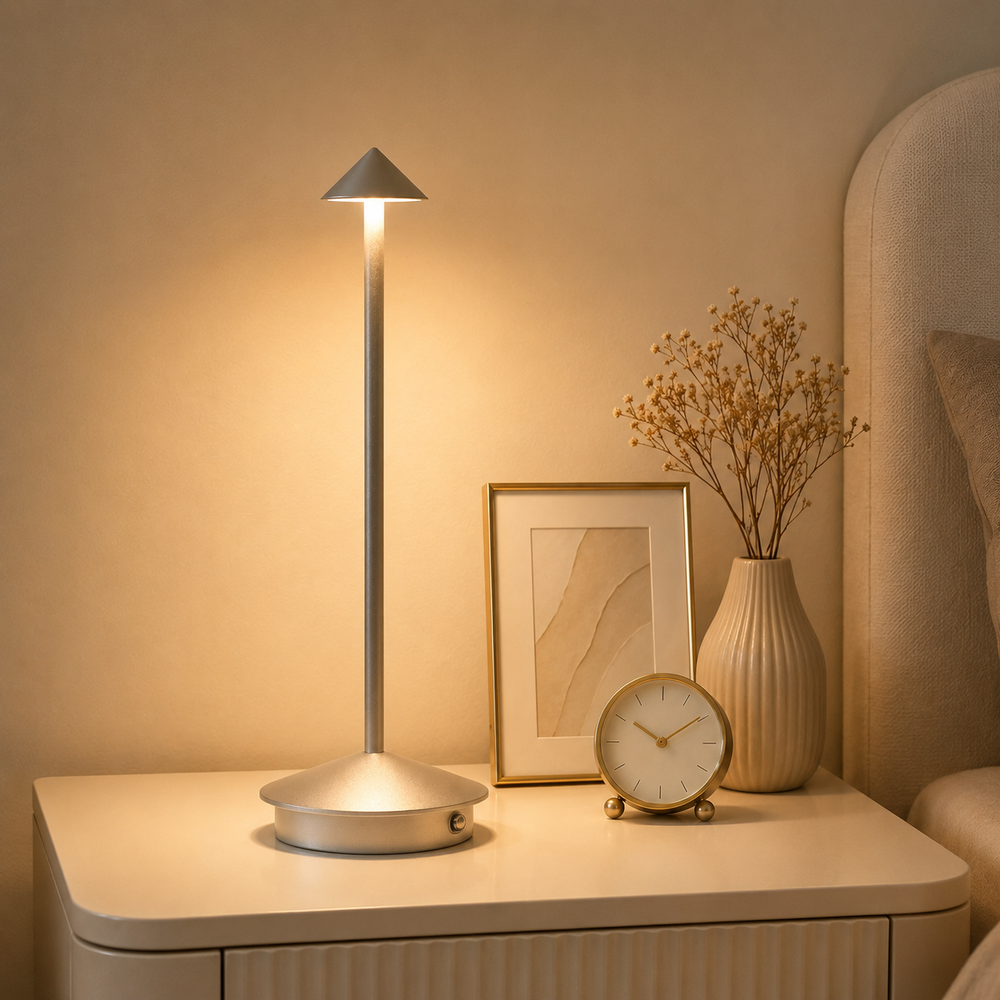 Cima - Lámpara de Mesa Inalámbrica Recargable - Luz Cálida Regulable y Brillo Ambiental 360° lifestyle 2