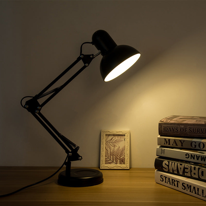 Compás Lámpara Escritorio LED Articulada con Brazo Ajustable y Base Estable negro 3
