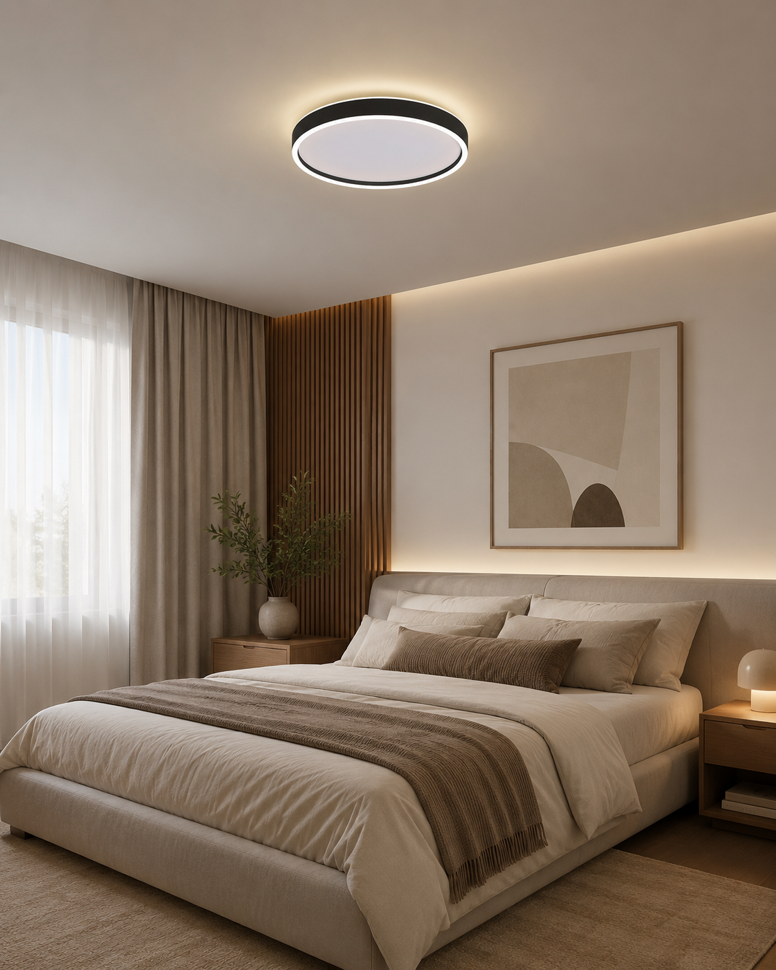 Eclipse – Lámpara de Techo LED Redonda Moderna Regulable 4