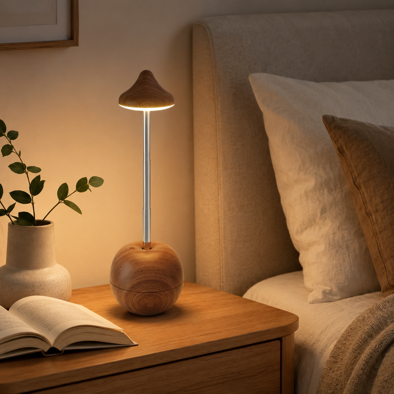 Equilibra Nova lampara de mesa USB recargable LED regulable con control táctil y mando (3000–6000K) 3