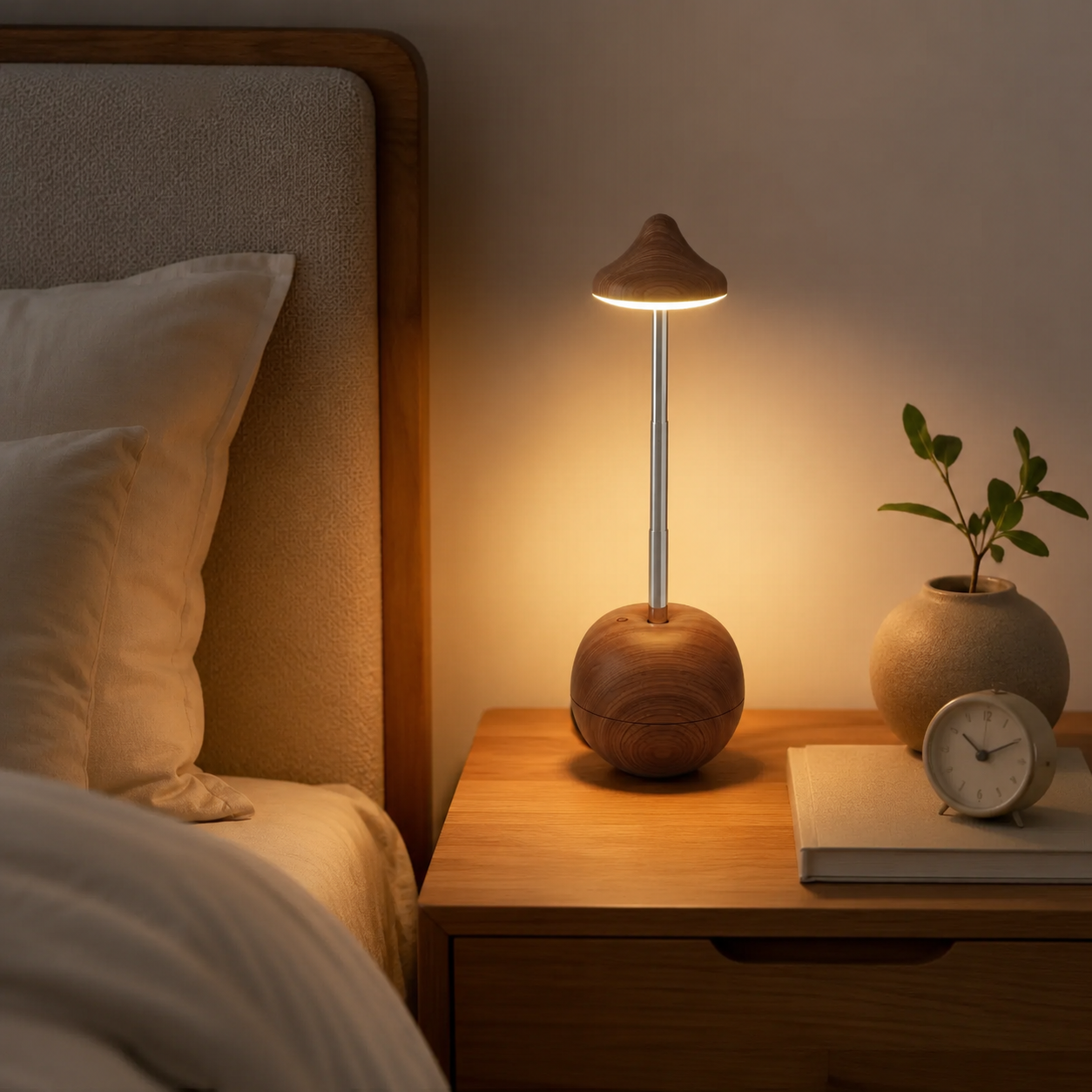 Equilibra Nova lampara de mesa USB recargable LED regulable con control táctil y mando (3000–6000K) 4