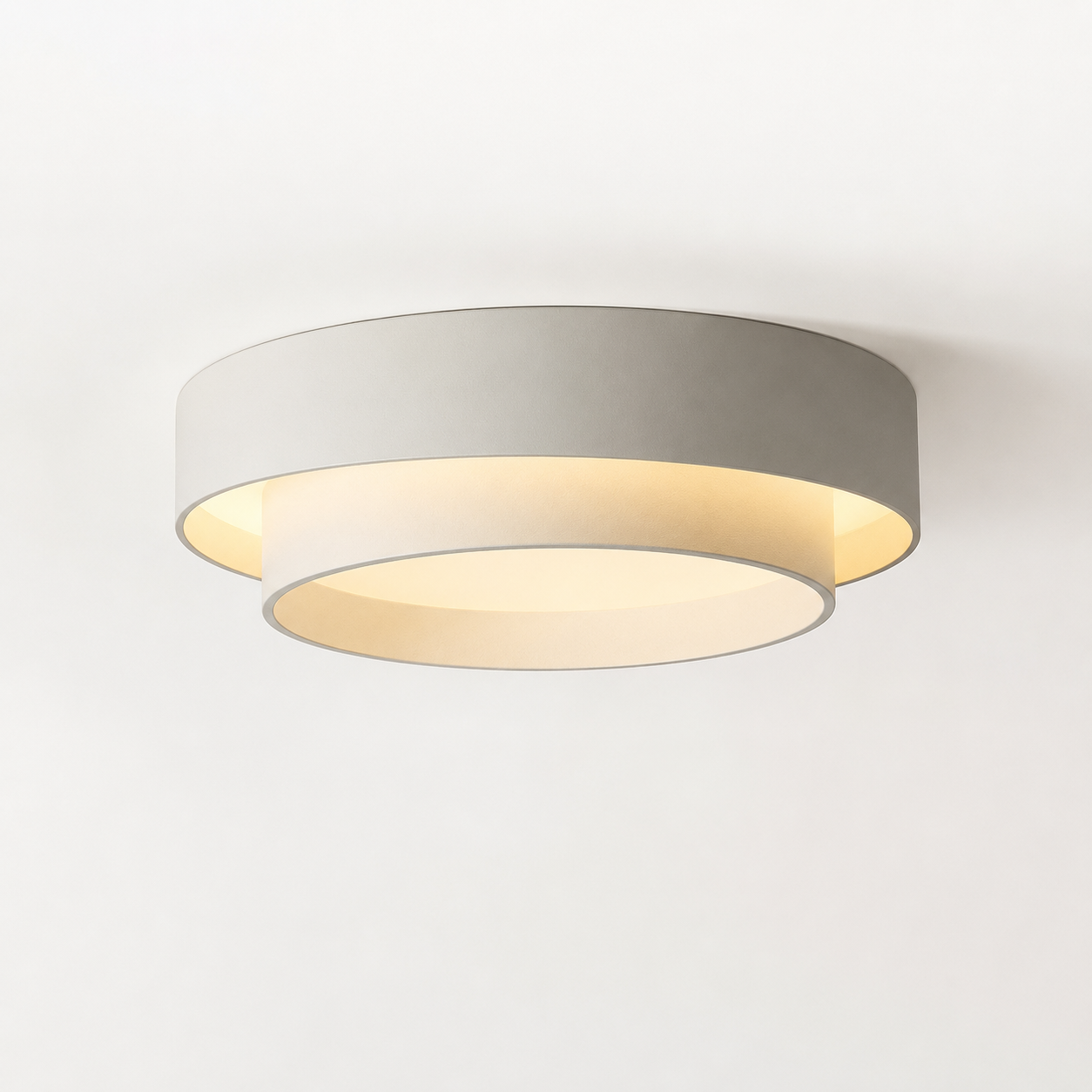 Estrato Lámpara de Techo LED Regulable Minimalista Redonda – Plafón Moderno para Dormitorio y Salón blanco