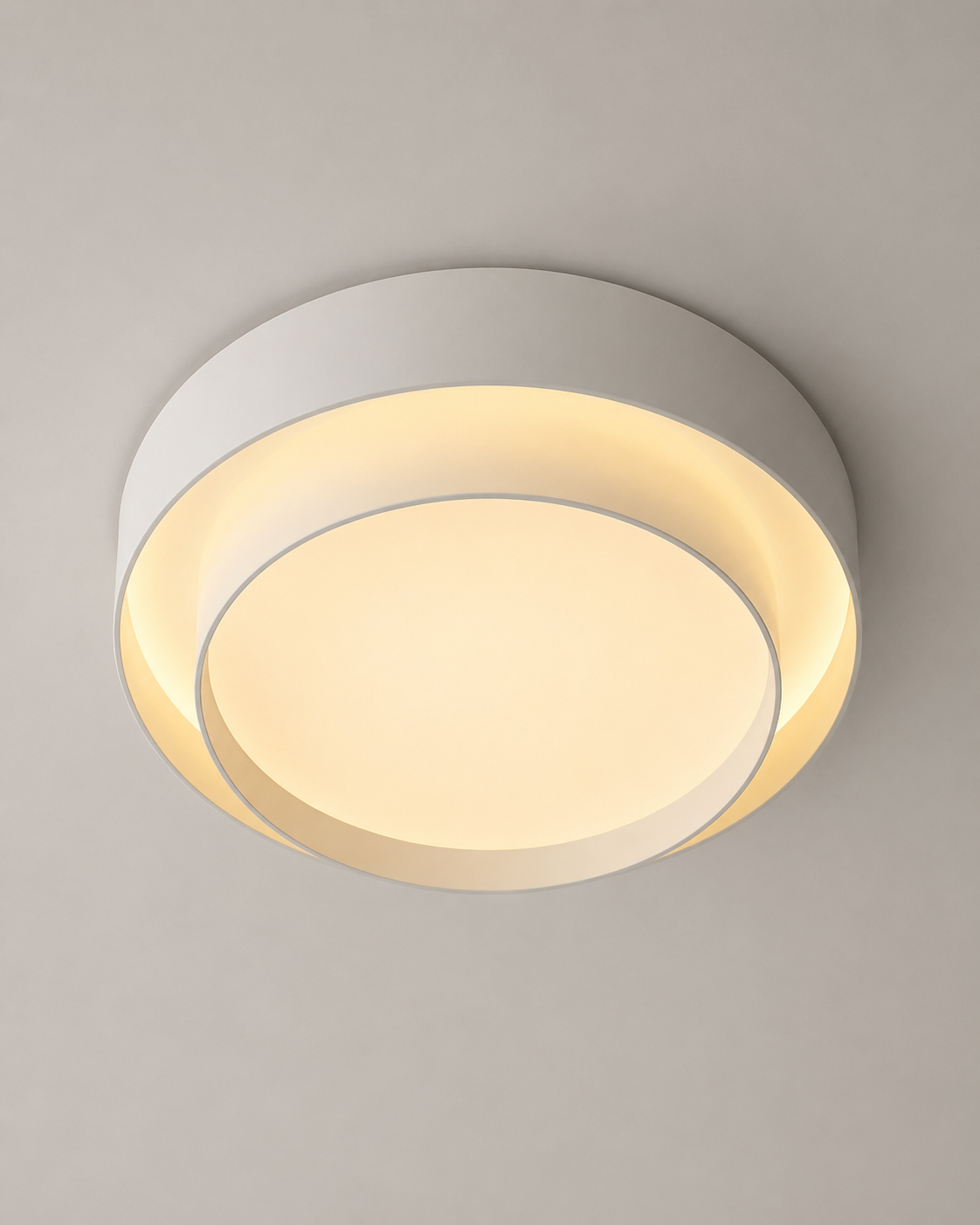 Estrato Lámpara de Techo LED Regulable Minimalista Redonda – Plafón Moderno para Dormitorio y Salón blanco 7