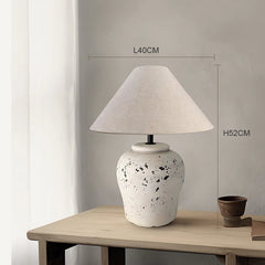 Terracota Lumina – Lámpara de Mesa Cerámica Retro
