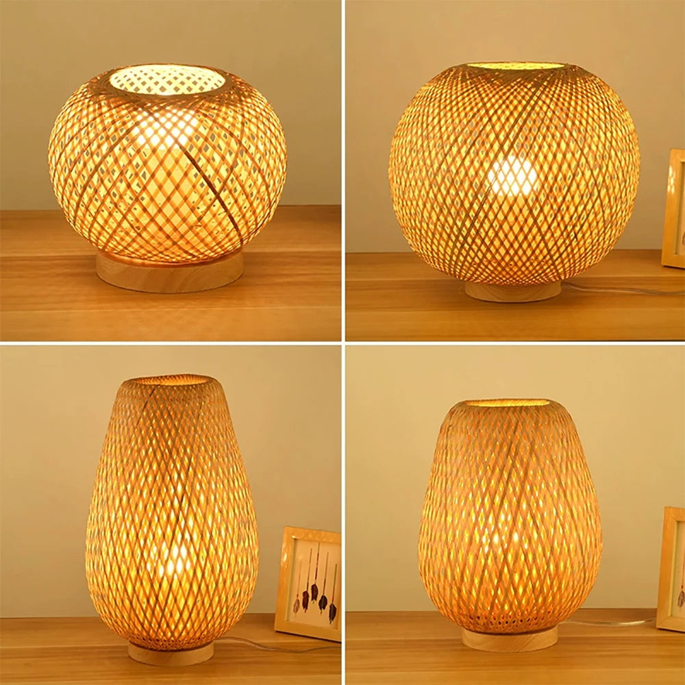 BrumaBambú lámpara de mesa moderna E27 3500K (1000 lm)