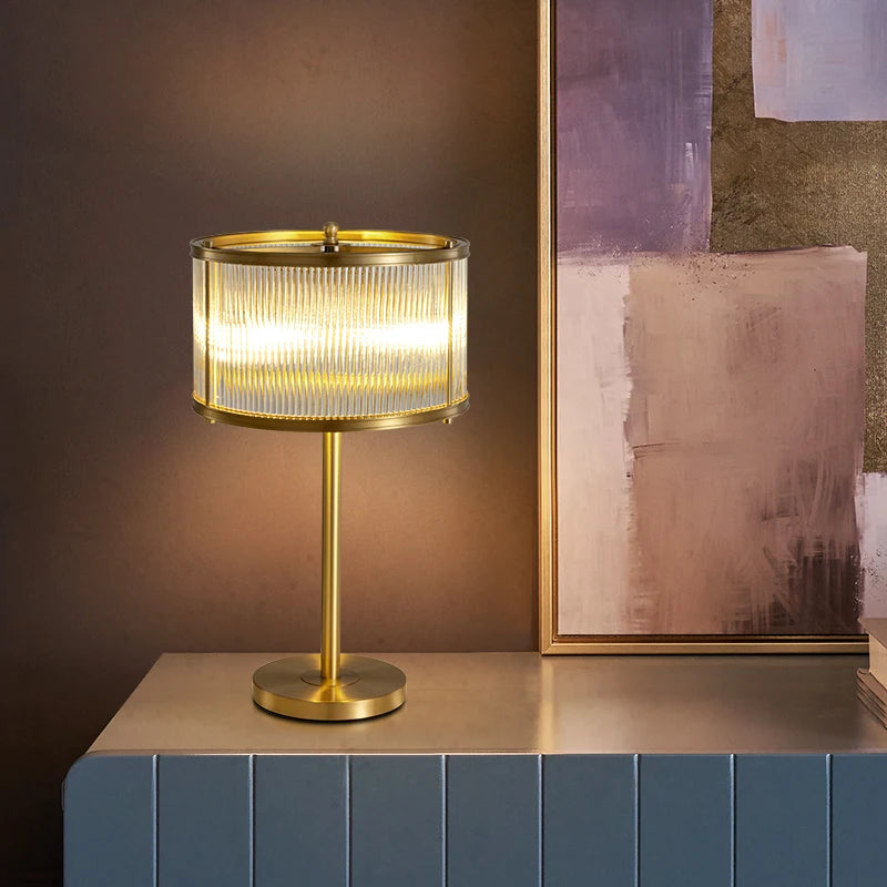 BravaLuz lámpara de mesa dorada E27 LED 3500K
