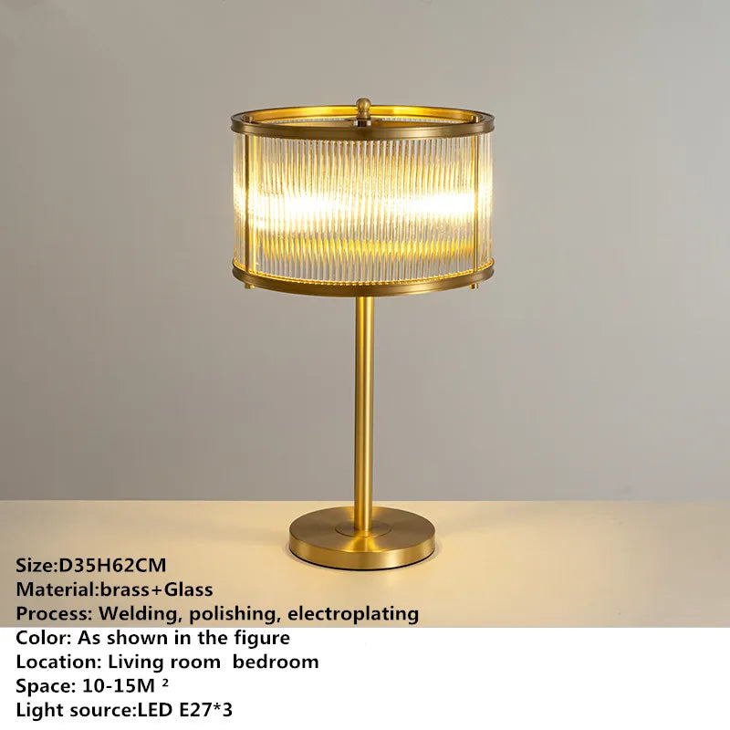 BravaLuz lámpara de mesa dorada E27 LED 3500K