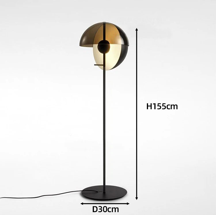 Geometría lampara de pie LED moderna regulable