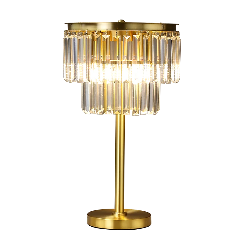 Aurelia Cuarzo lámpara de mesa moderna dorada LED