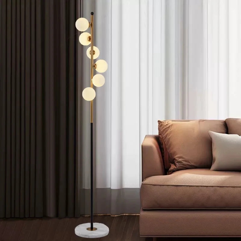 Spira lampara de pie escultórica minimalista LED