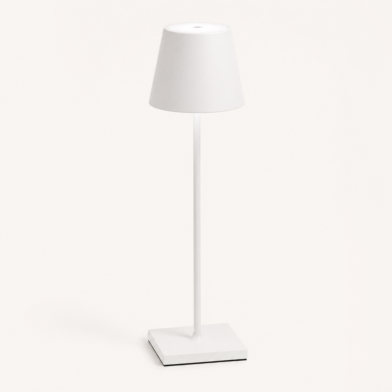 Lámpara de mesa inalámbrica recargable blanco