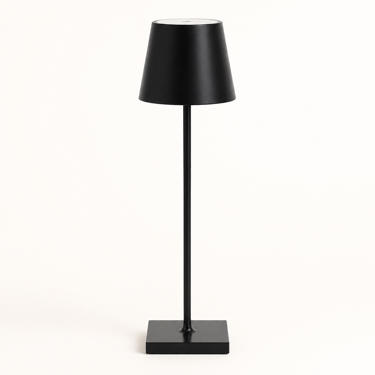 Lámpara de mesa inalámbrica recargable negro