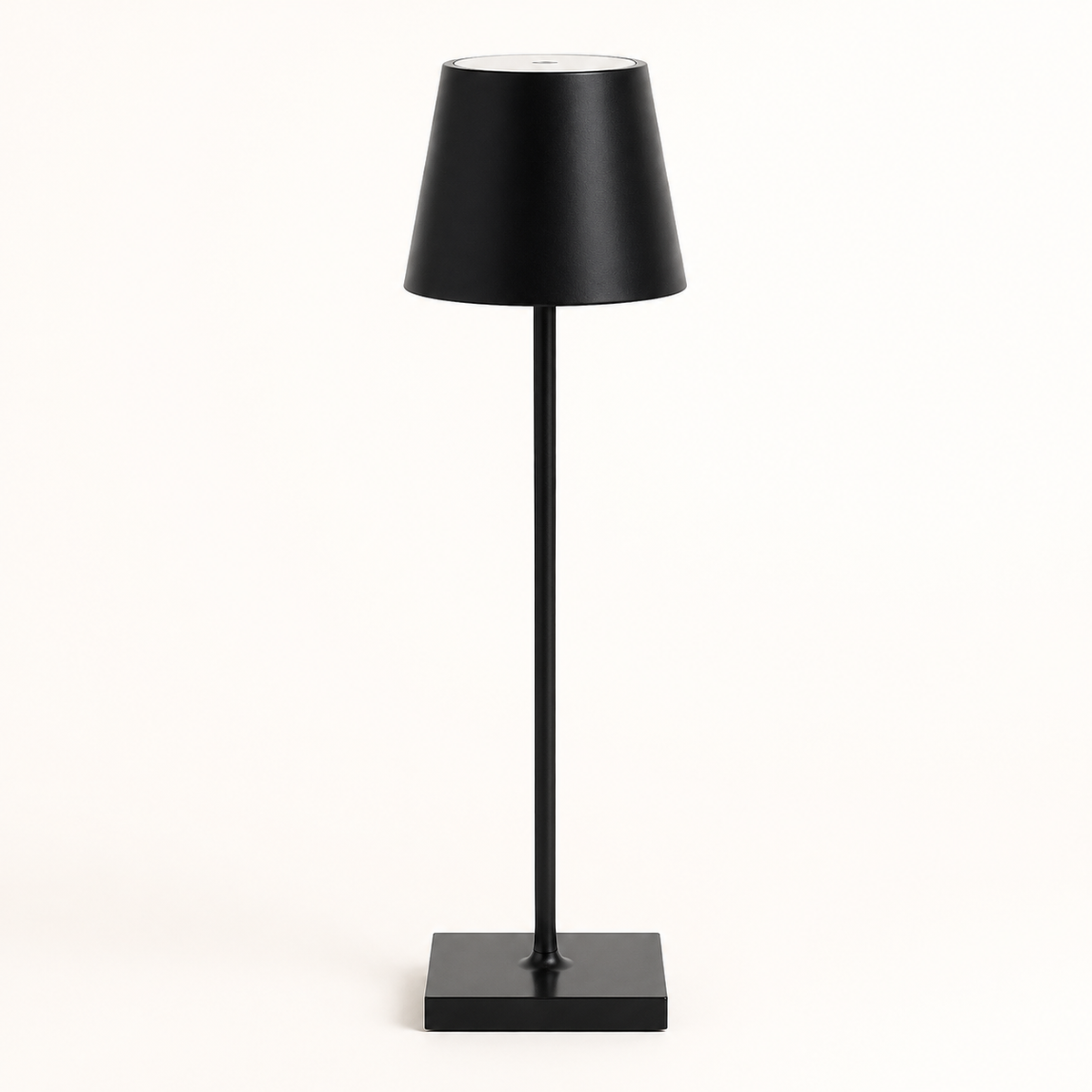 Lámpara de mesa inalámbrica recargable negro