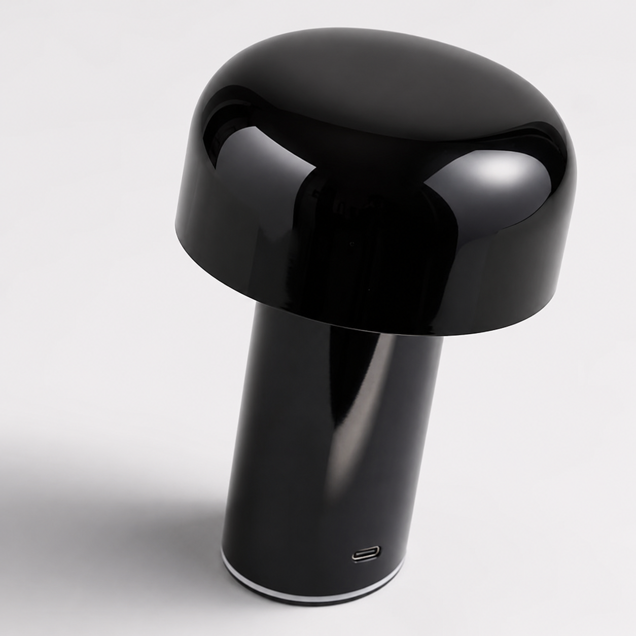Lámpara de mesa táctil inalámbrica: luz cálida a fría, delgada y portátil negro 2