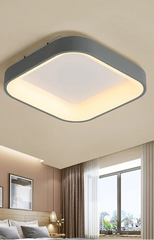 Lámpara de techo LED moderna cuadrada Kubo de montaje en superficie con iluminación cálida