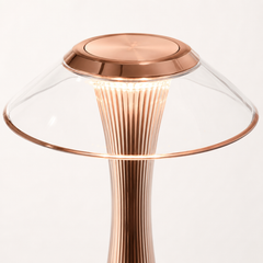 Lampara de Mesa Sin Cable LumiFree – Lámpara inalámbrica recargable minimalista oro rosa 2