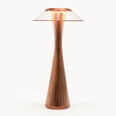 Lampara de Mesa Sin Cable LumiFree – Lámpara inalámbrica recargable minimalista oro rosa