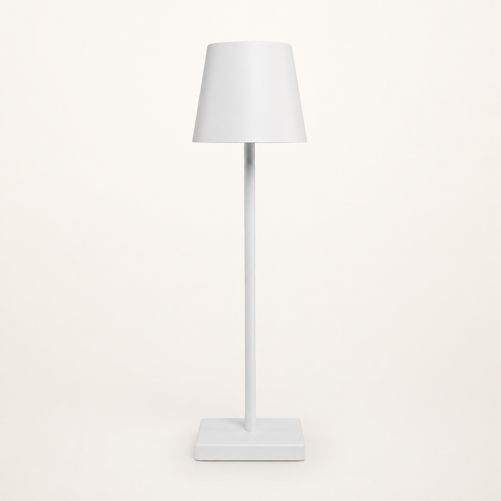 Nébula Minimal Lampara de mesa sin cable blanco