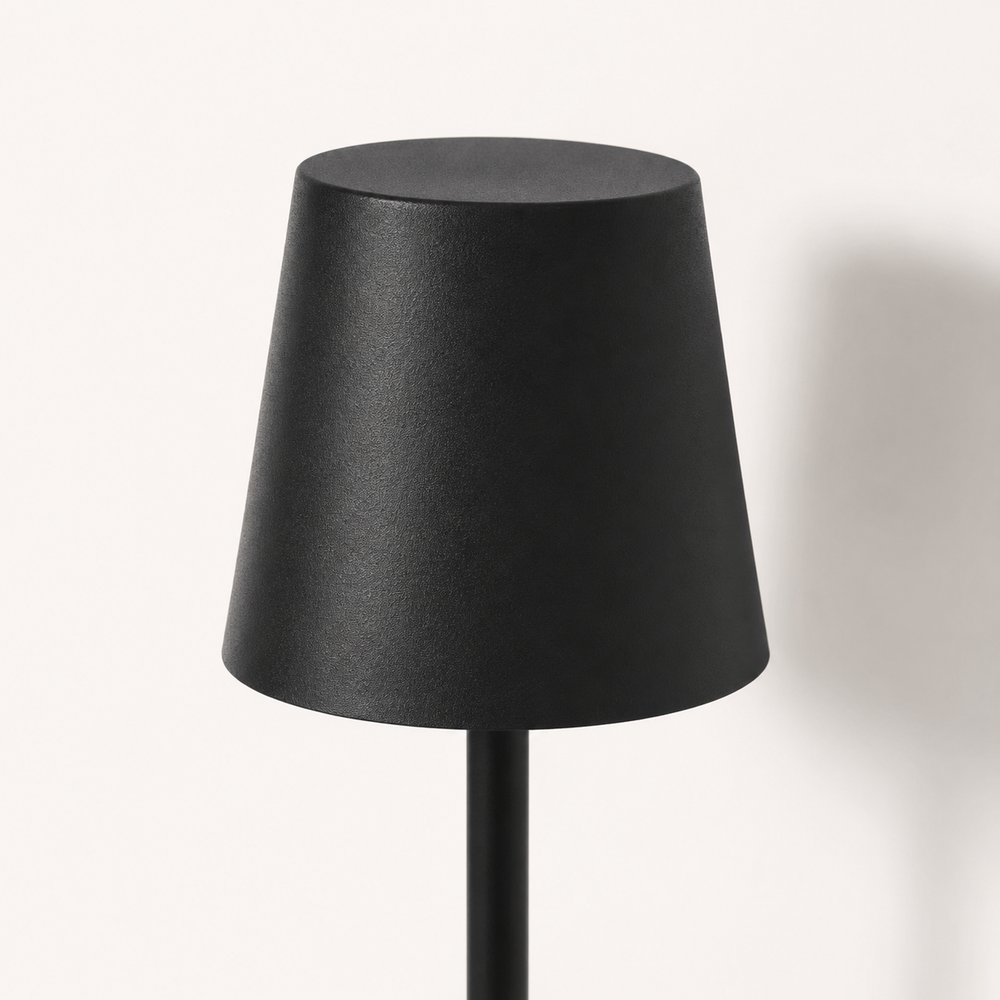 Nébula Minimal Lampara de mesa sin cable negro 2