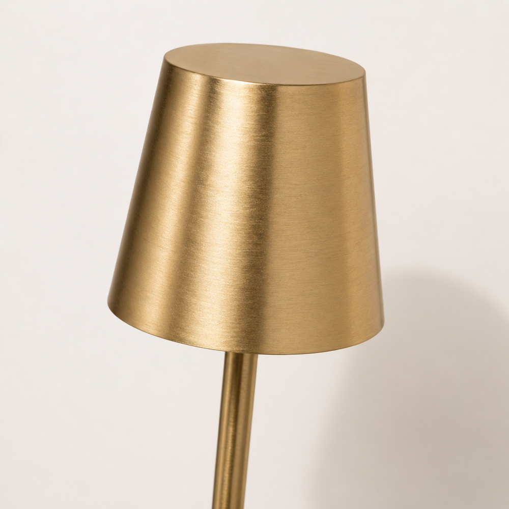 Nébula Minimal Lampara de mesa sin cable oro 2