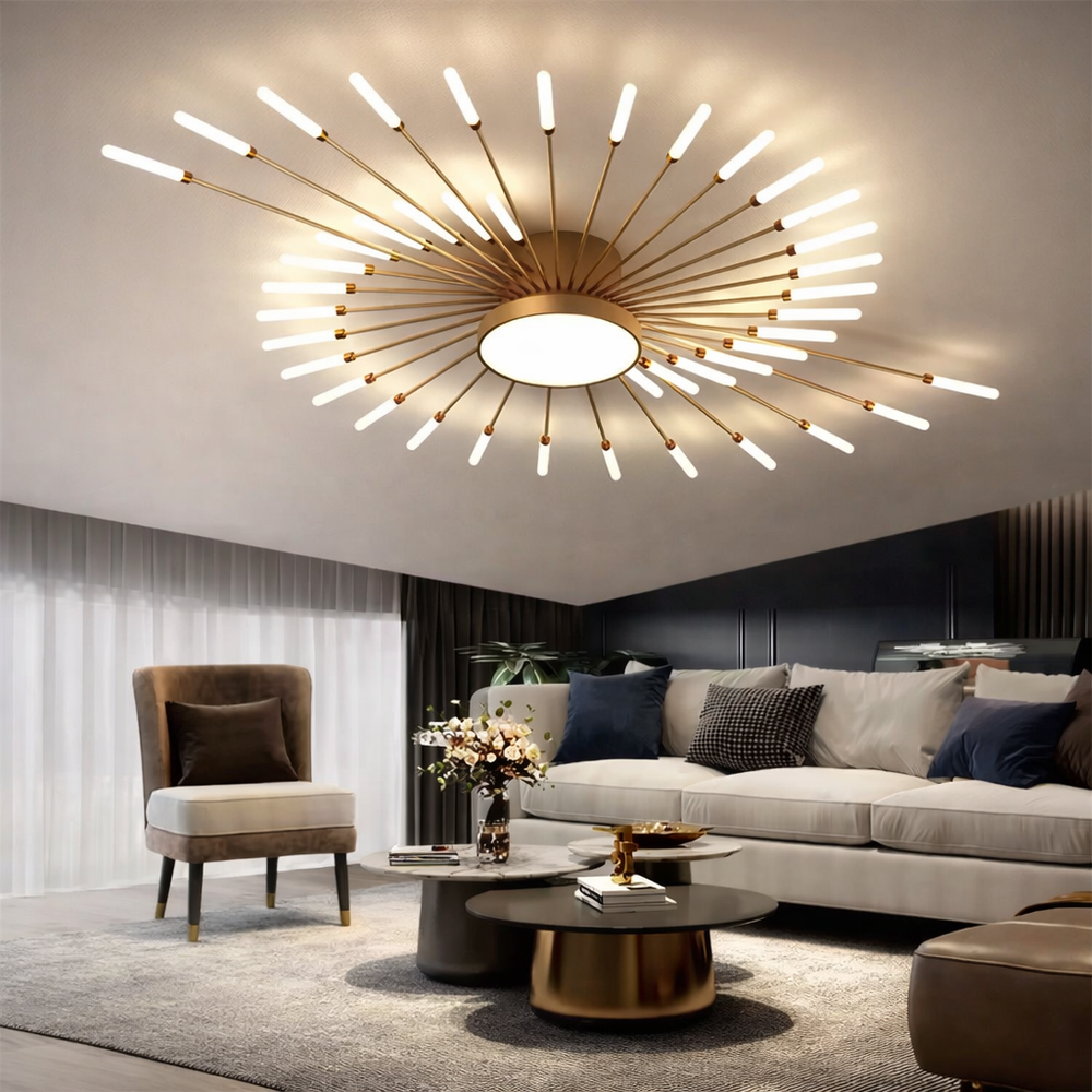 Nova Lámpara de Techo LED de Diseño Creativo con Efecto Fuegos Artificiales