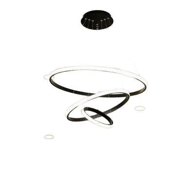 Orbis Lámpara de Techo LED de Doble Anillo, Diseño Moderno1