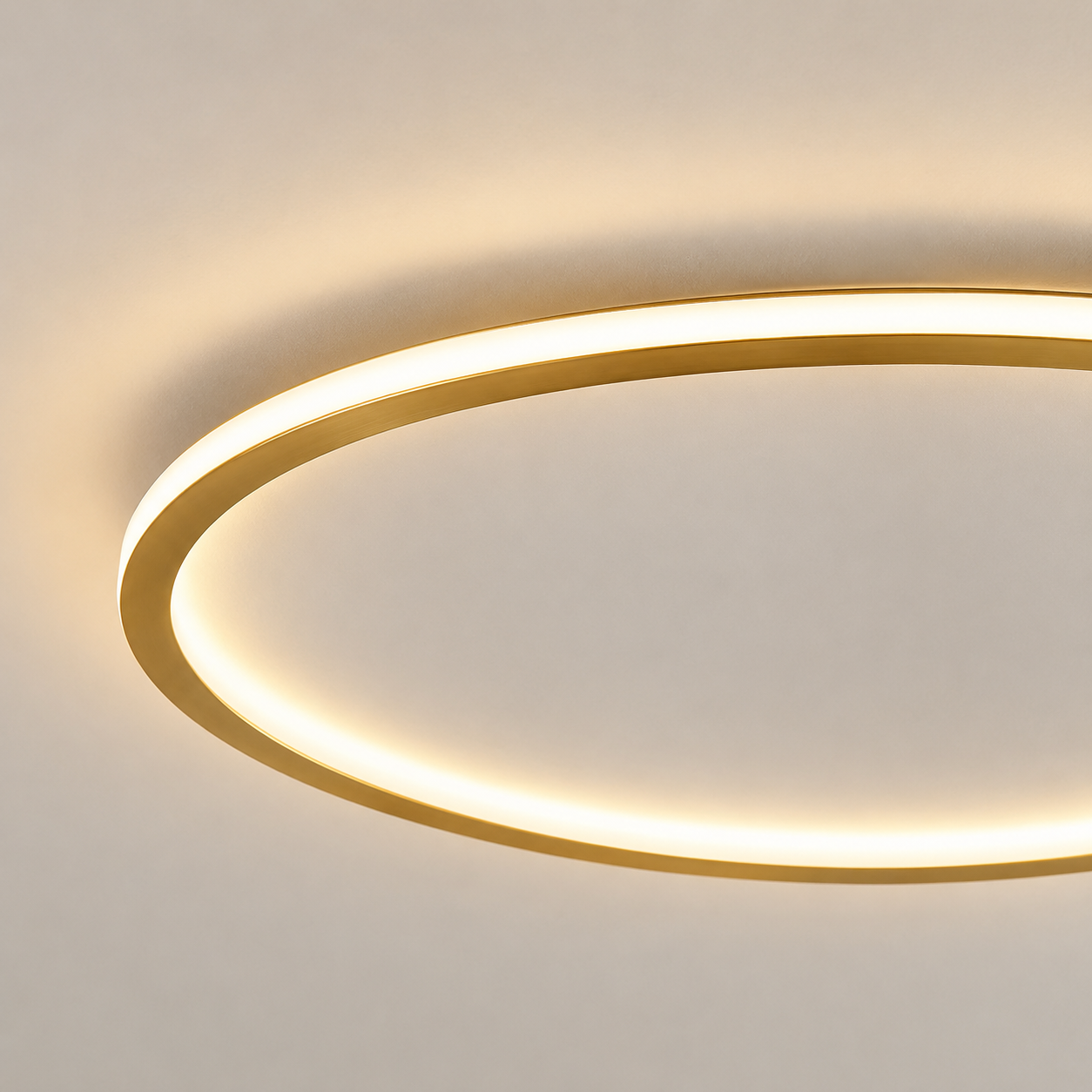 Orla – Lámpara de Techo LED Circular Ultrafina Moderna oro close