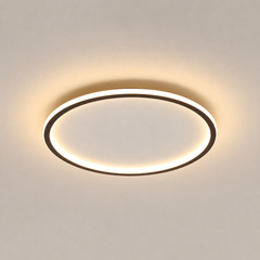 Orla – Lámpara de Techo LED Circular Ultrafina negro