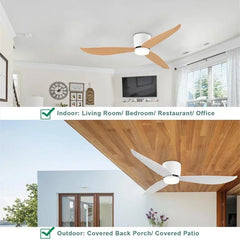 Aura Ventilador de Techo con Luz LED Regulable y Mando a Distancia