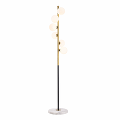 Spira lampara de pie escultórica minimalista LED