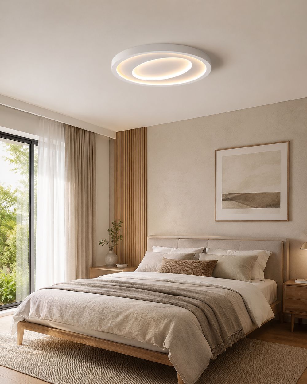 Vega – Lámpara de Techo LED Nórdica Regulable con Control por Voz 4